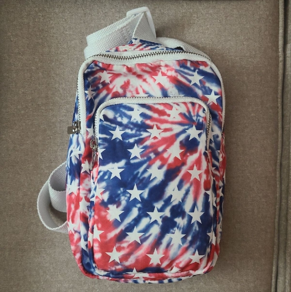 Mad Love Patriotic Tie-Dye Fanny Bag